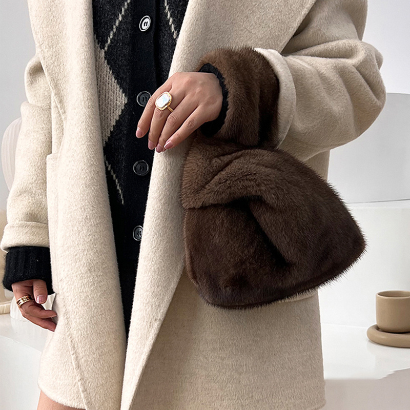 Women'S Real Y2K Fashion - 2026 NIEUWE Mink Fur Dames Pluche