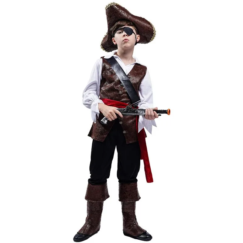 Knitted Vest Women - Halloweenkostuum Jongens Piraten Cosplay Piratenkapitein Jack