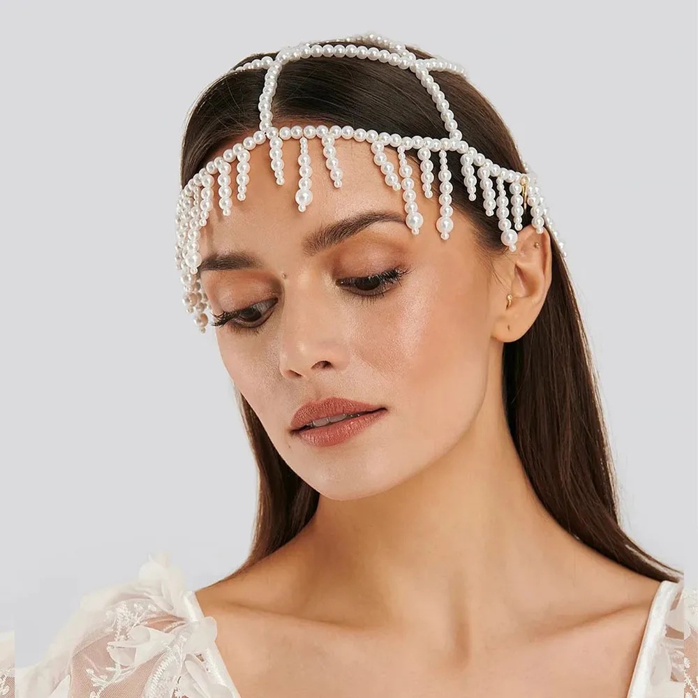 Women'S Fashion Roaring 20S - Mode Parel Fringe Hoofddeksel Kristal Cap