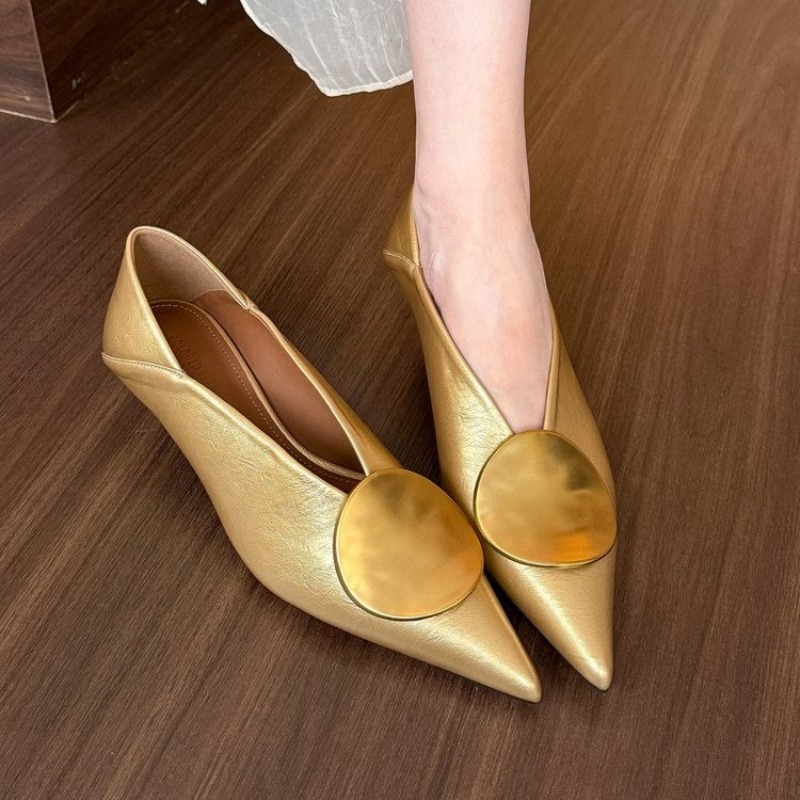 Women'S Fashion Summer 2025 - 2025 Lente Zomer Puntschoen Schoeisel Slip