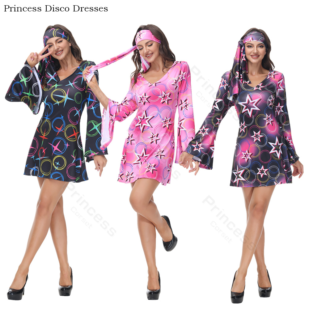 Women'S Fashion From The 70S - Jaren 70 Kostuum Disco Jurken Voor