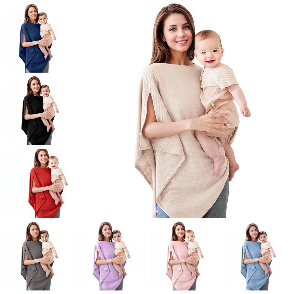 Women'S Fashion Poncho - NIEUWE Zachte Borstvoedingshoes Ademende Waffle Knit