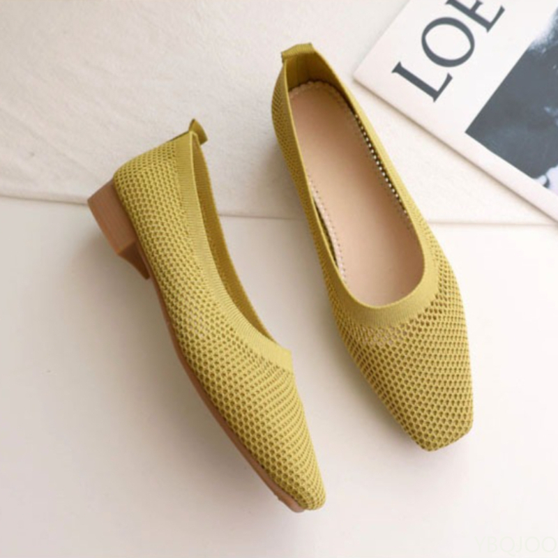 Women'S Fashion Summer 2025 - Damesschoenen met vierkante neus, lage hak,