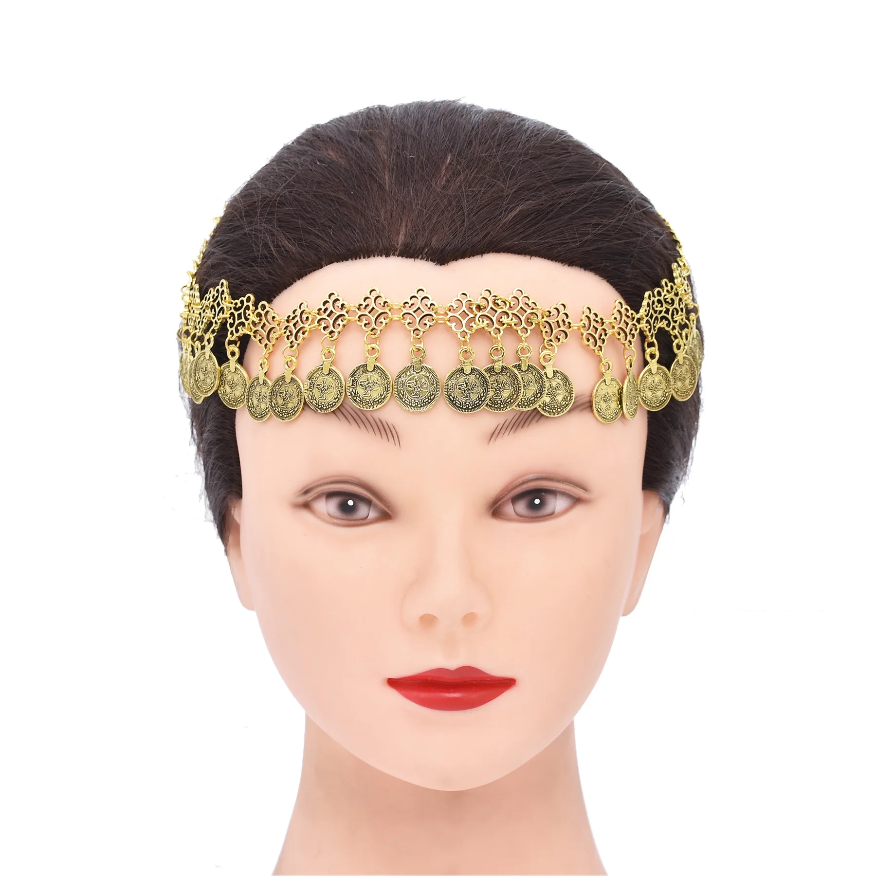 Women Fashion Pakistan - Vintage muntketting met hanger, hoofdaccessoire, voor