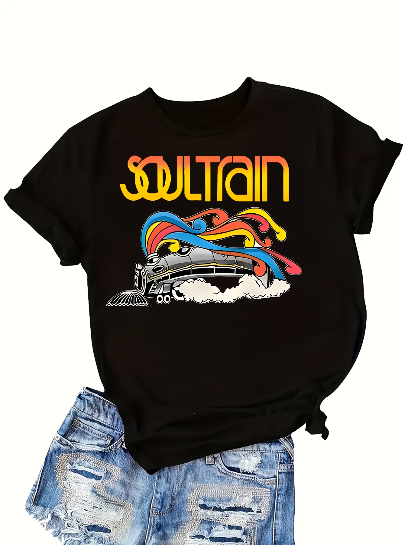 Women'S Fashion From The 70S - Soul Train Retro dames-T-shirt - jaren