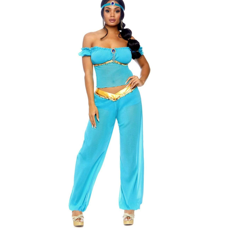 Off Shoulder Top - Halloween Cosplay Outfit Dames Arabische Prinses