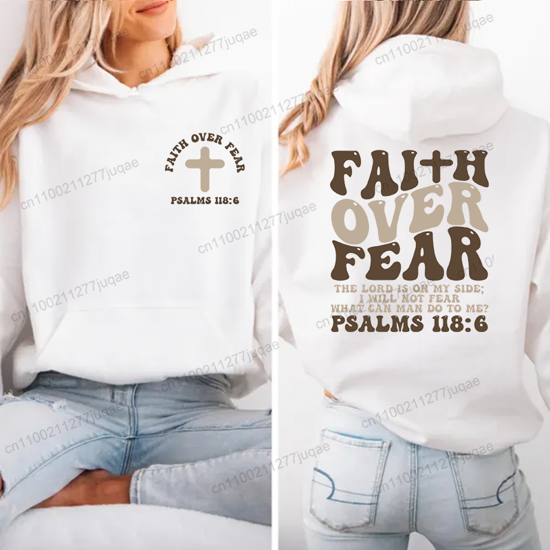 Geloof Over Angst Print Sweats - Women Fashion Over 50 recensie en prijs
