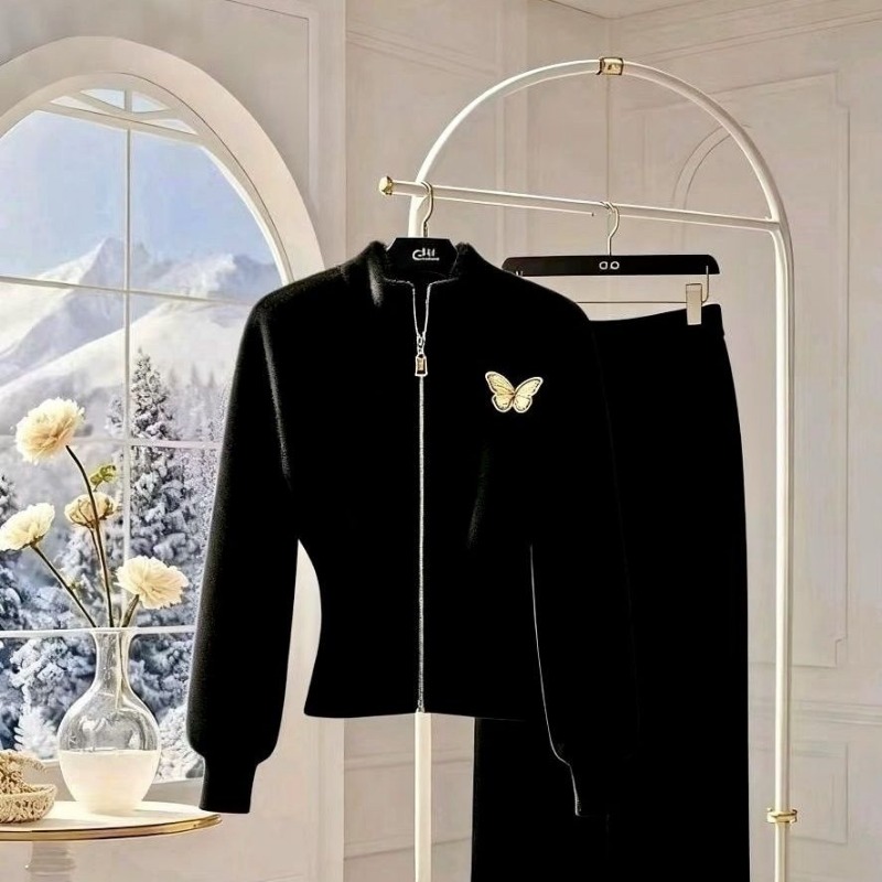 Nieuwe luxe high-end wollen ge - Velvet Blazer Women recensie en prijs