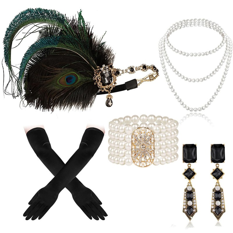 Flapper Accessoires Set Jaren  - Women'S Fashion Roaring 20S recensie en prijs