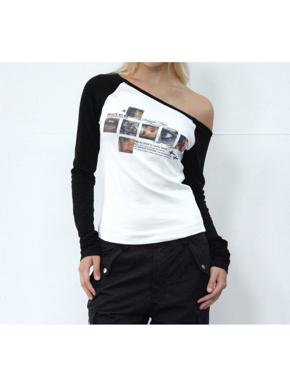 Nieuwe herfst retro punk portr - Off Shoulder Top recensie en prijs