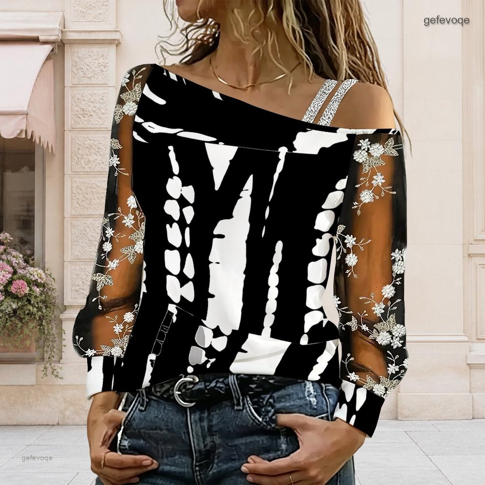 Dames off-shoulder blouse, asy - Off Shoulder Top recensie en prijs