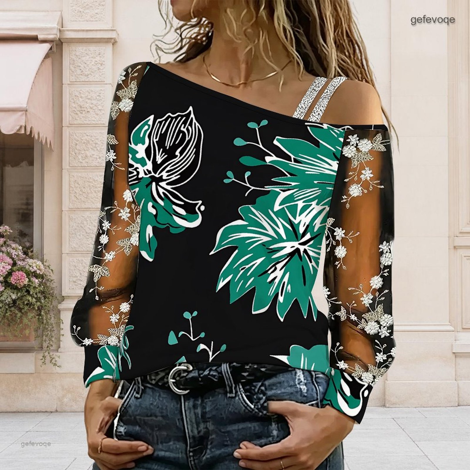 Dames off-shoulder blouse, asy - Off Shoulder Top recensie en prijs