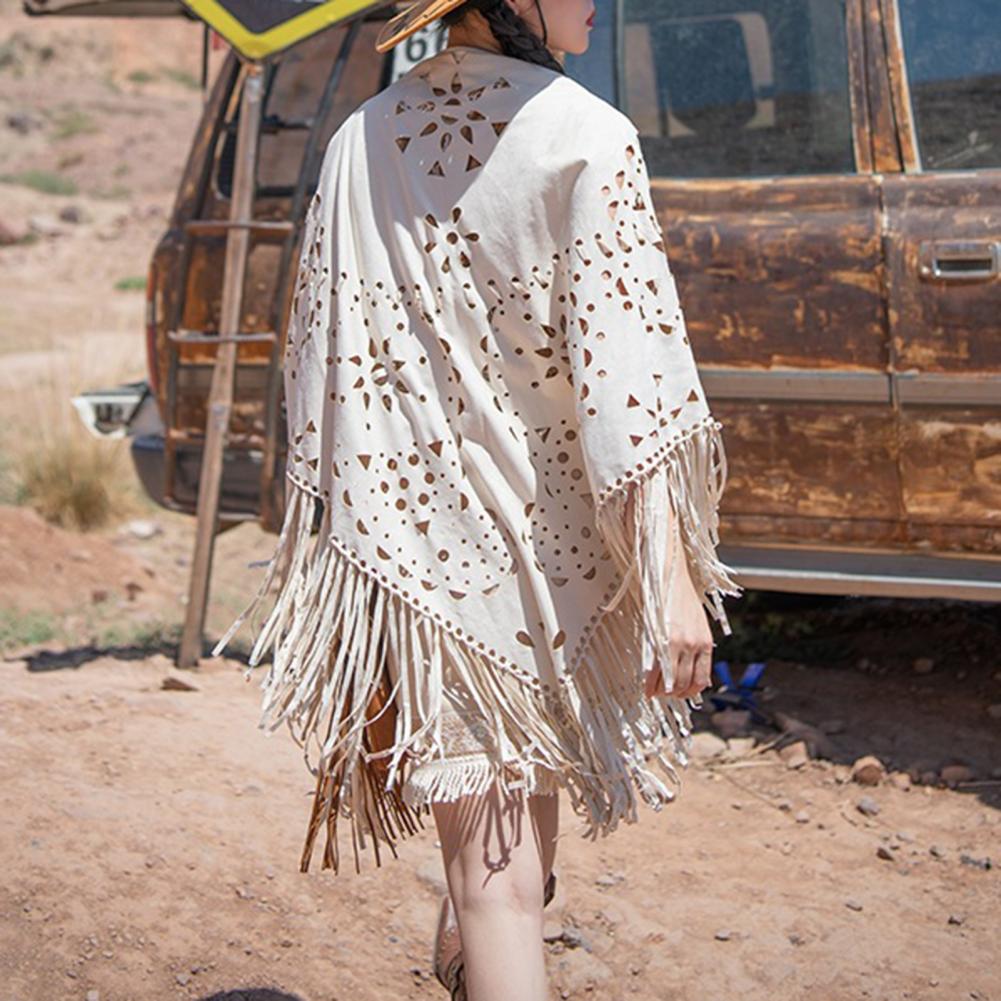 Nieuw in 2024 effen kleur uitg - Women'S Fashion Poncho recensie en prijs