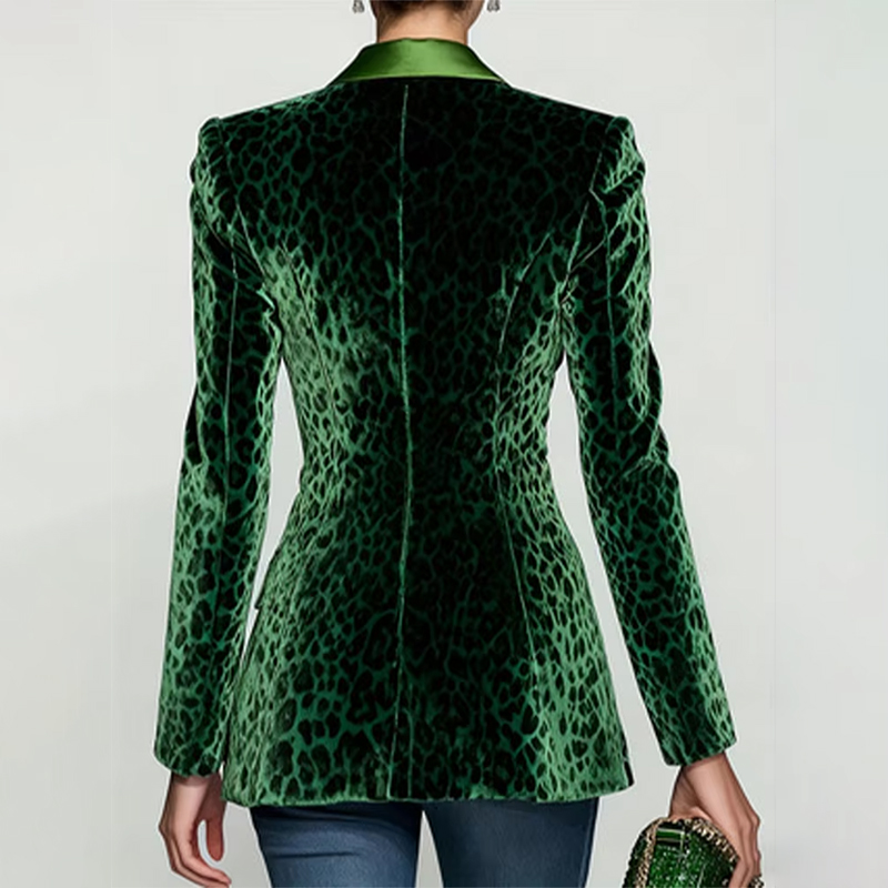 Mode Dames Luipaardprint Slank - Velvet Blazer Women recensie en prijs