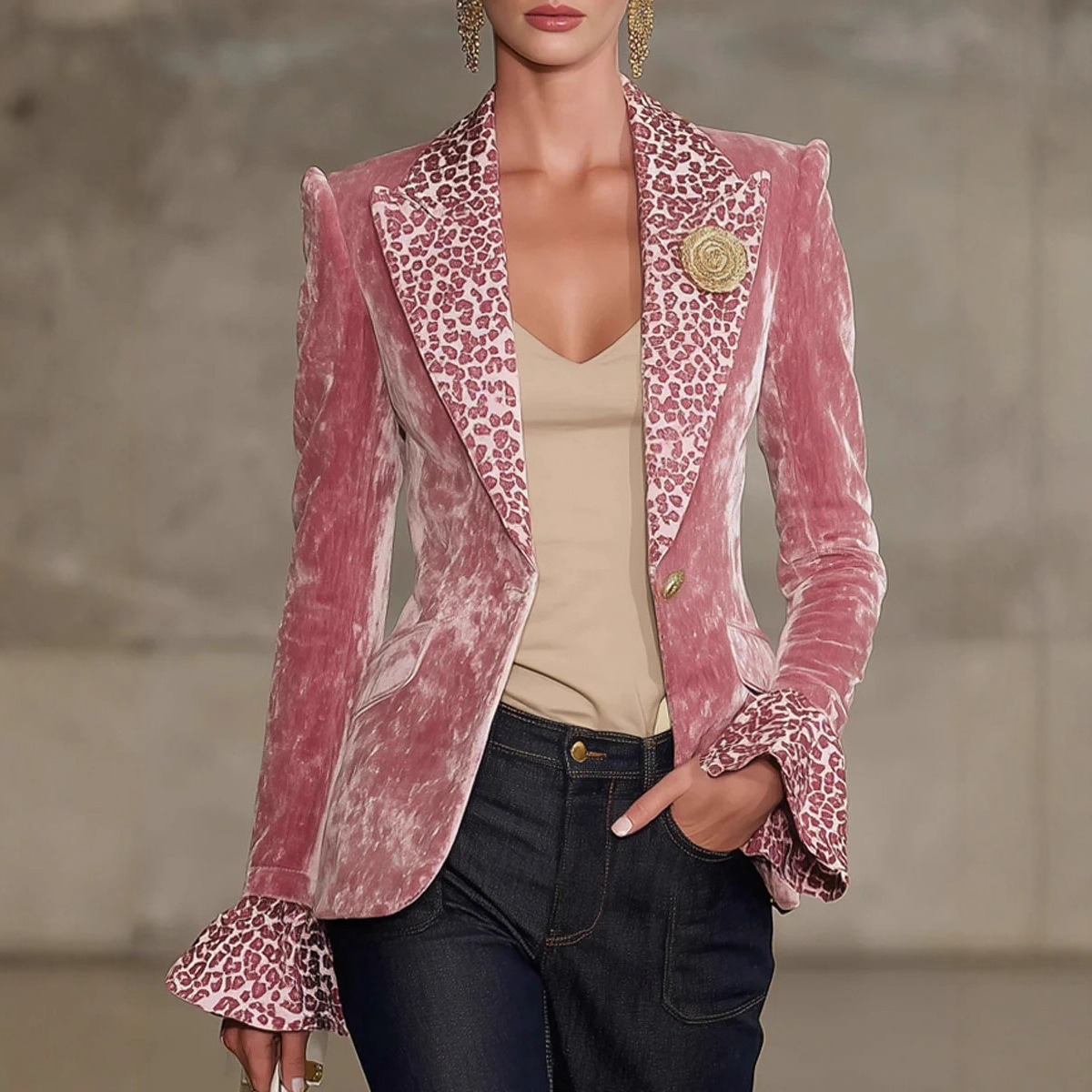Vrouwen Fluwelen Blazer Luipaa - Velvet Blazer Women recensie en prijs