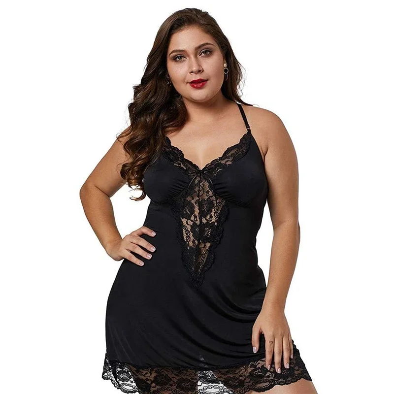 Plus Size Dames Nachthemd van  - Spaghetti Strap Dress recensie en prijs
