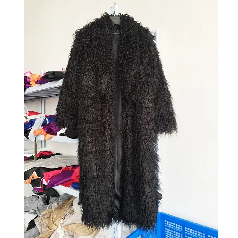 Vrouwen namaakbont lange jas t - Women Fashion Over 50 recensie en prijs