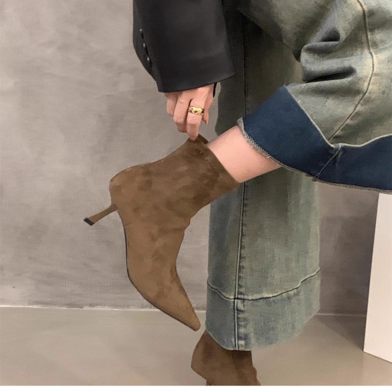 Dames Suède Stretch Enkellaarz - Women'S Fashion Socks recensie en prijs