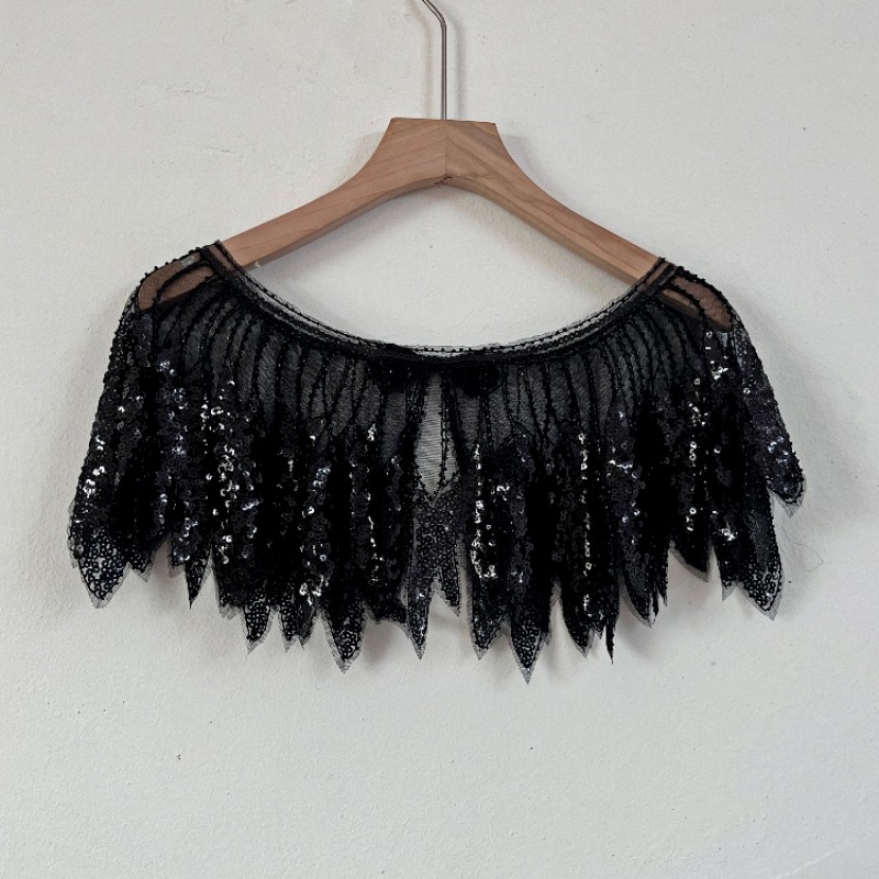Dames Pailletten Blad Kant Fla - Women'S Fashion Poncho recensie en prijs