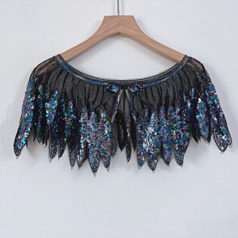 Dames Pailletten Blad Kant Fla - Women'S Fashion Poncho recensie en prijs