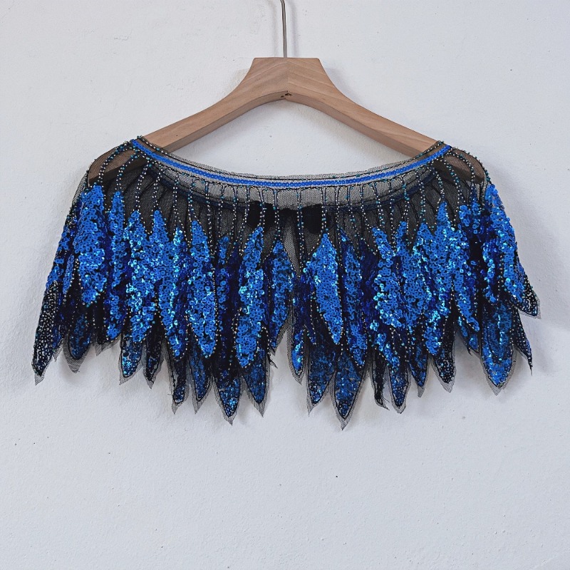 Dames Pailletten Blad Kant Fla - Women'S Fashion Poncho recensie en prijs