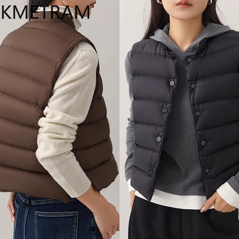 Kmetram Wit Ganzendons Vest Mo - Puffer Vest Fashion Women recensie en prijs