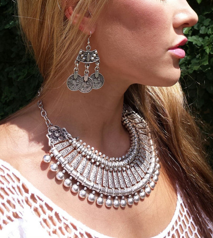 Vintage Zilverachtig Strand Mu - Women Fashion Pakistan recensie en prijs