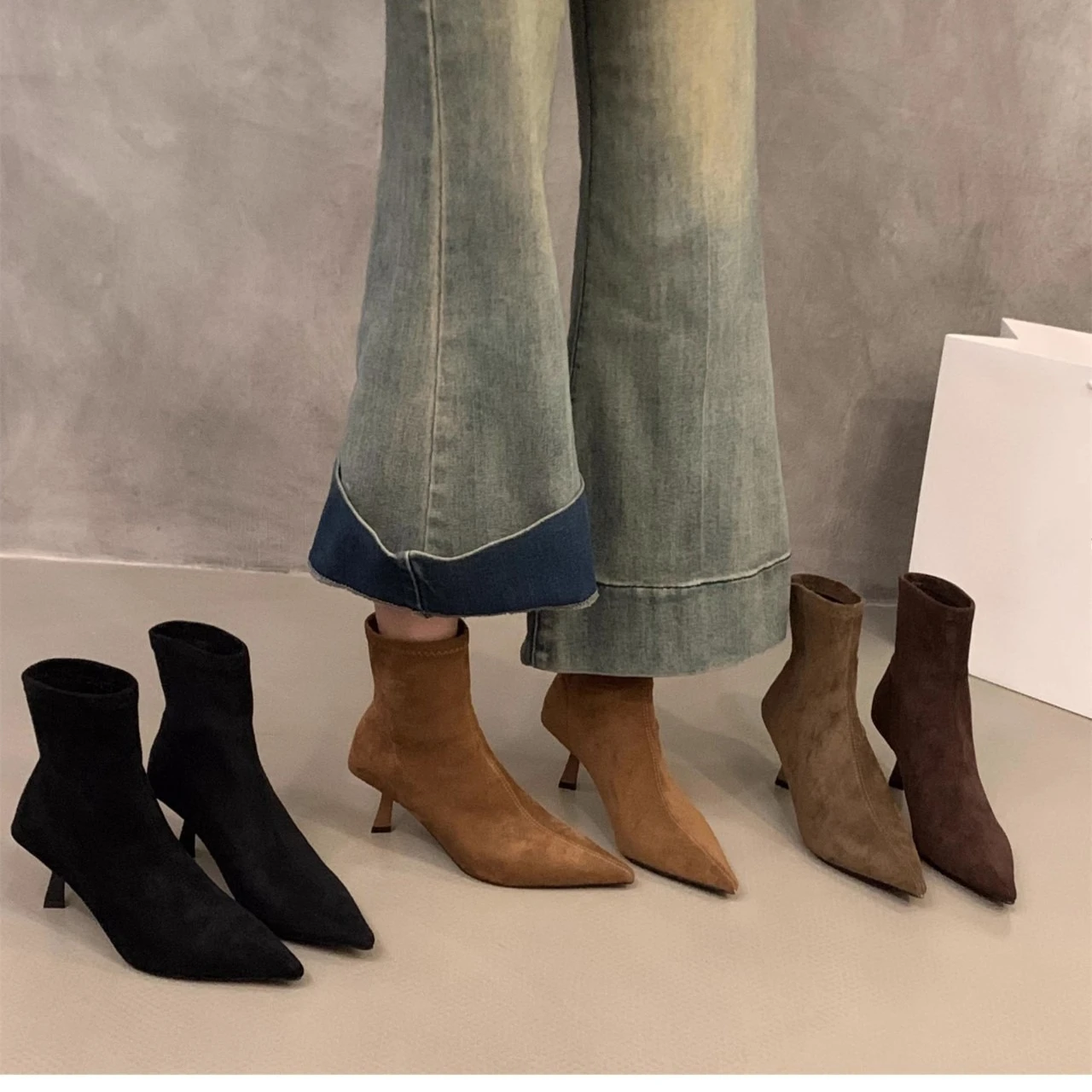 Dames Sexy Spitse Teen Stretch - Women'S Fashion Socks recensie en prijs
