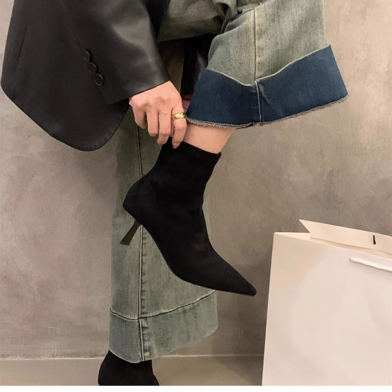 Dames Sexy Spitse Teen Stretch - Women'S Fashion Socks recensie en prijs
