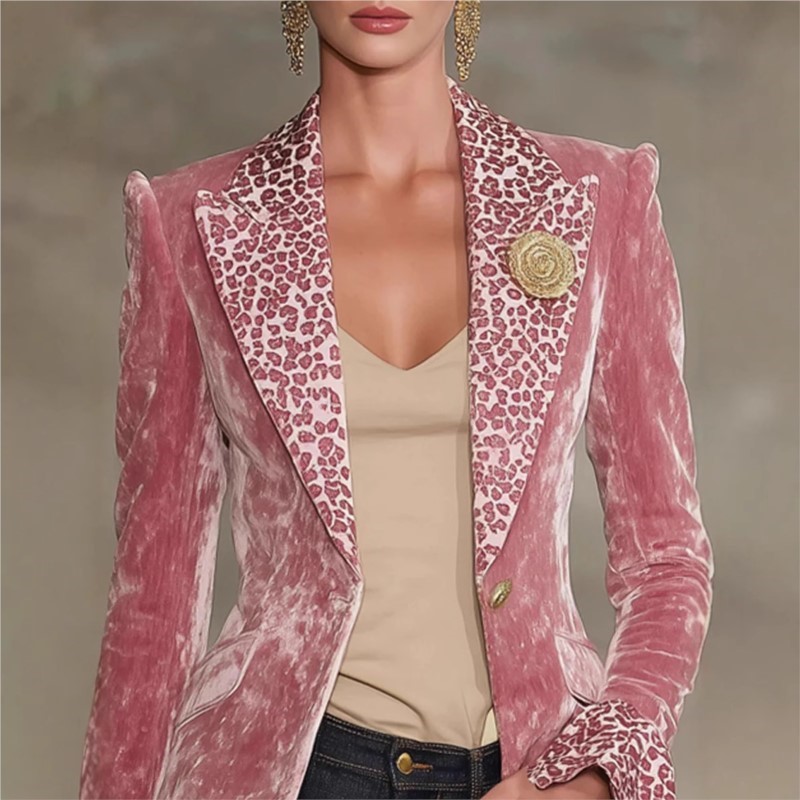 Luxe effen kleur fluwelen blaz - Velvet Blazer Women recensie en prijs