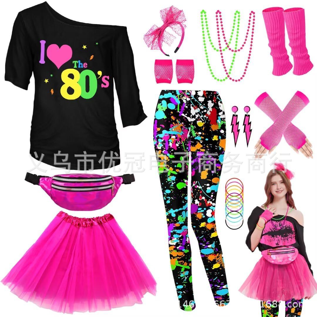 Vrouwen 80s Cosplay Kostuum Ac - Women'S Fashion From The 80S recensie en prijs
