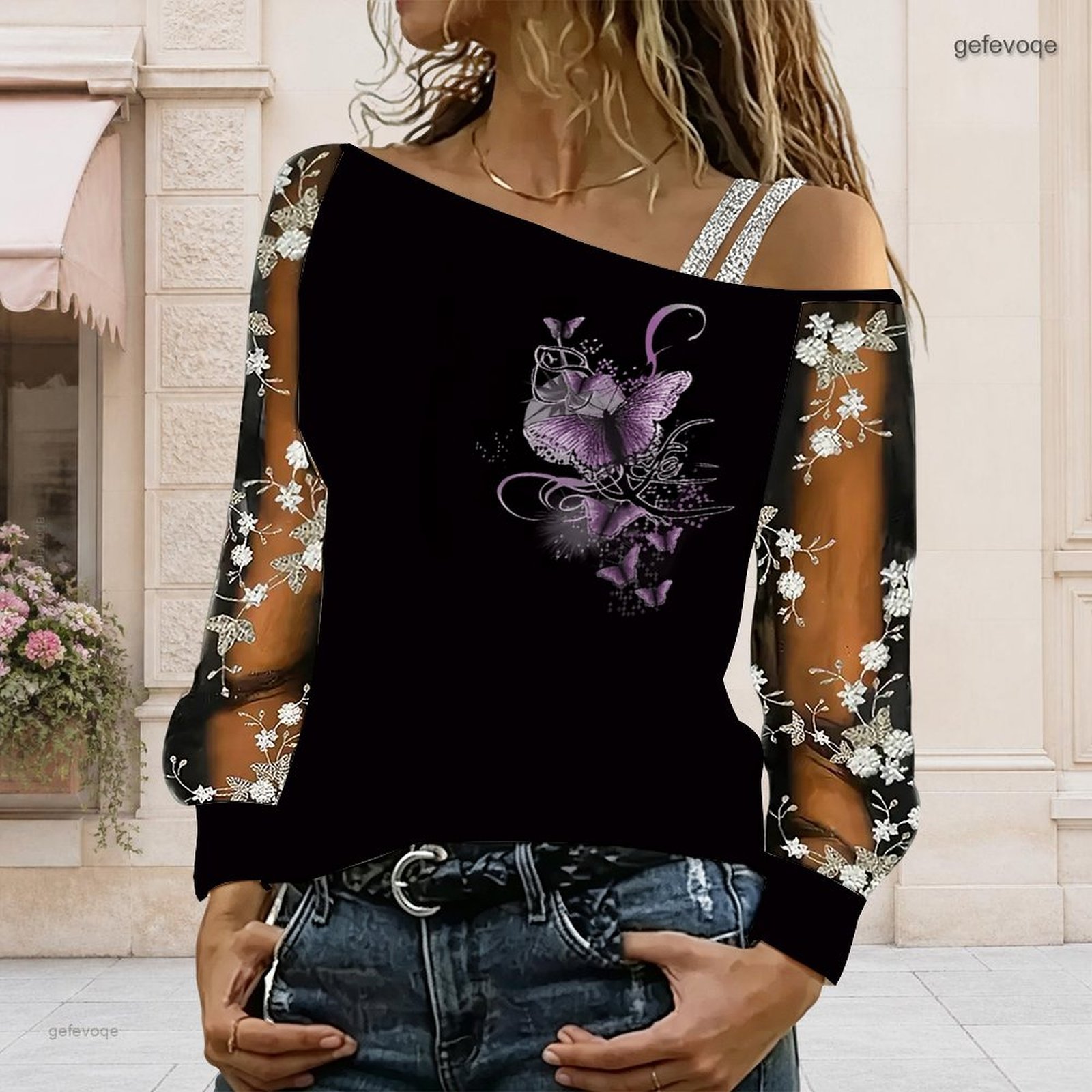 Dames off-shoulder blouse, asy - Off Shoulder Top recensie en prijs