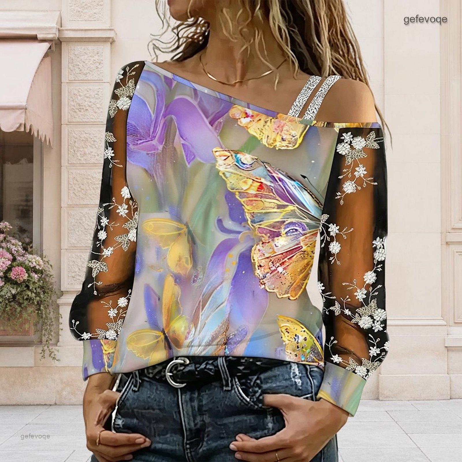 Dames off-shoulder blouse, asy - Off Shoulder Top recensie en prijs