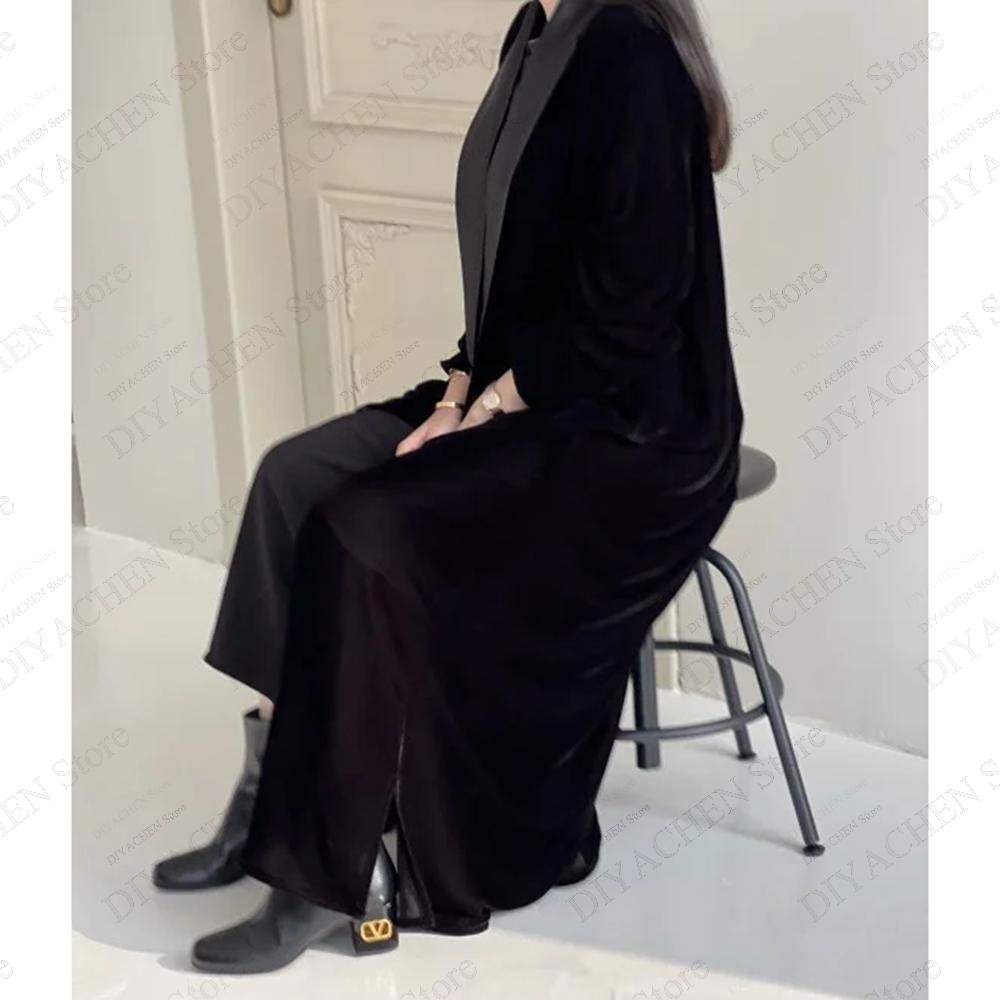 Zwart fluwelen damesjas 1-deli - Velvet Blazer Women recensie en prijs